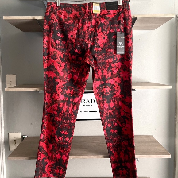 📦SOLD📦New! Womens DKNY very slim fit printed jeans Size 14 Low rise - Picture 6 of 6
